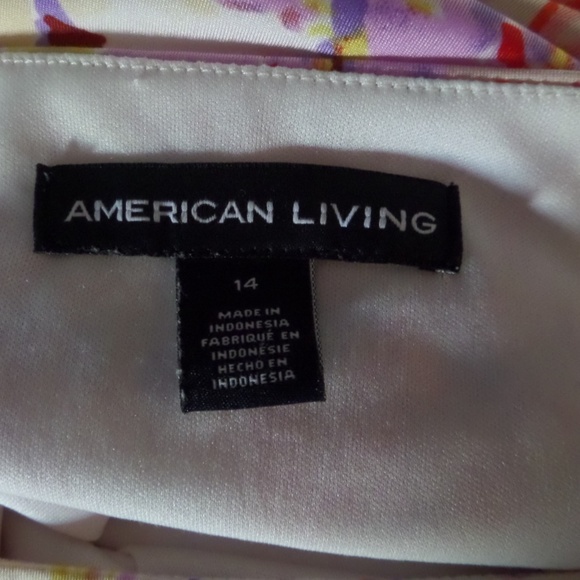 MIDI DRESS AMERICAN LIVING Size 14 MULTICOLOR - Picture 7 of 8